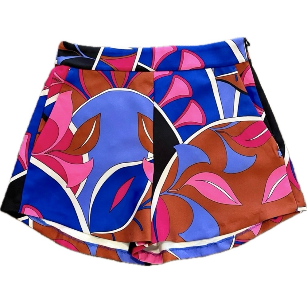 Zara High Waist Floral Shorts
